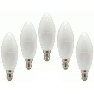 Набор светодиодных LED ламп FERON LB-97: свеча 7W E14 5 штук